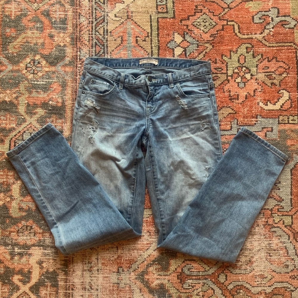 Free People Low-Rise Boyfriend Jeans